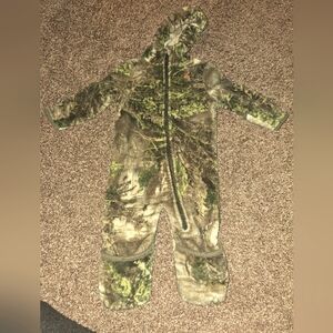 Realtree fleece winter baby bodysuit